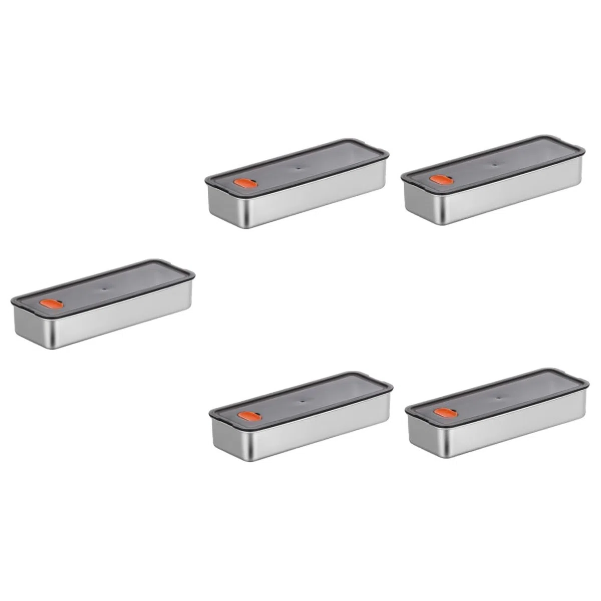PRETYZOOM 5 Unidades De Caja De Tocino De Carne Contenedor De Almacenamiento Hermético Caja De Almacenamiento Para Refrigerador Contenedores Sellados Para Alimentos Contenedor Hermético