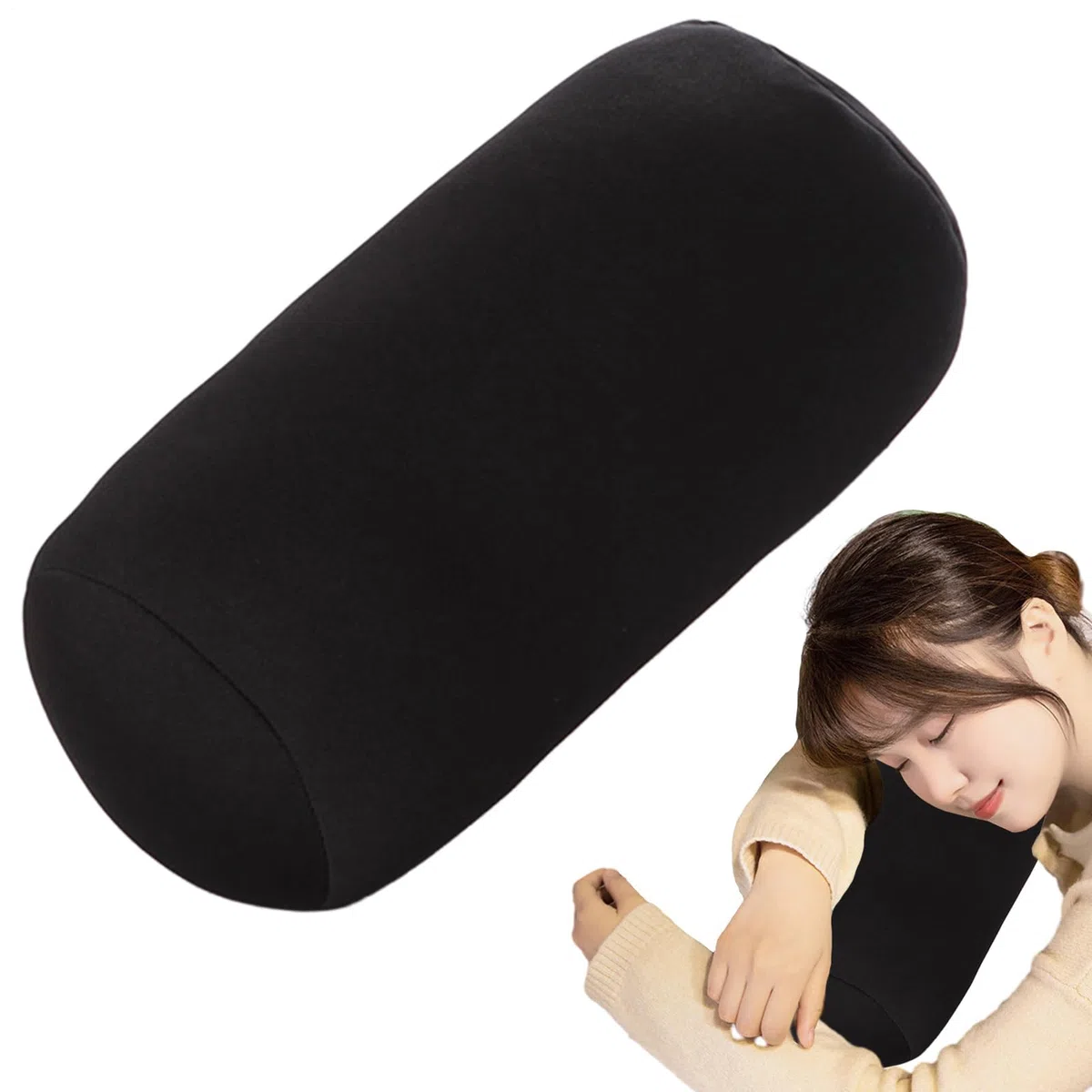 Almohada de Soporte para microcolumnas - Cojín Tubular para Comodidad de Espalda y Cuello | Diseño de microesferas para salón, Dormitorio, Viajes, Descanso, Asientos en casa, Ayuda para Dormir