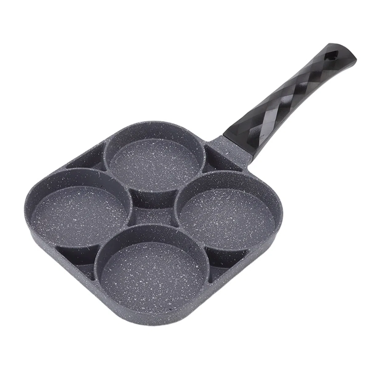 Sartén de 4 orificios, sartén de aluminio, olla plana resistente al calor, sartén antiadherente, sartén para tortillas para panqueques, hamburguesas, accesorio de cocina (-3118220139011)