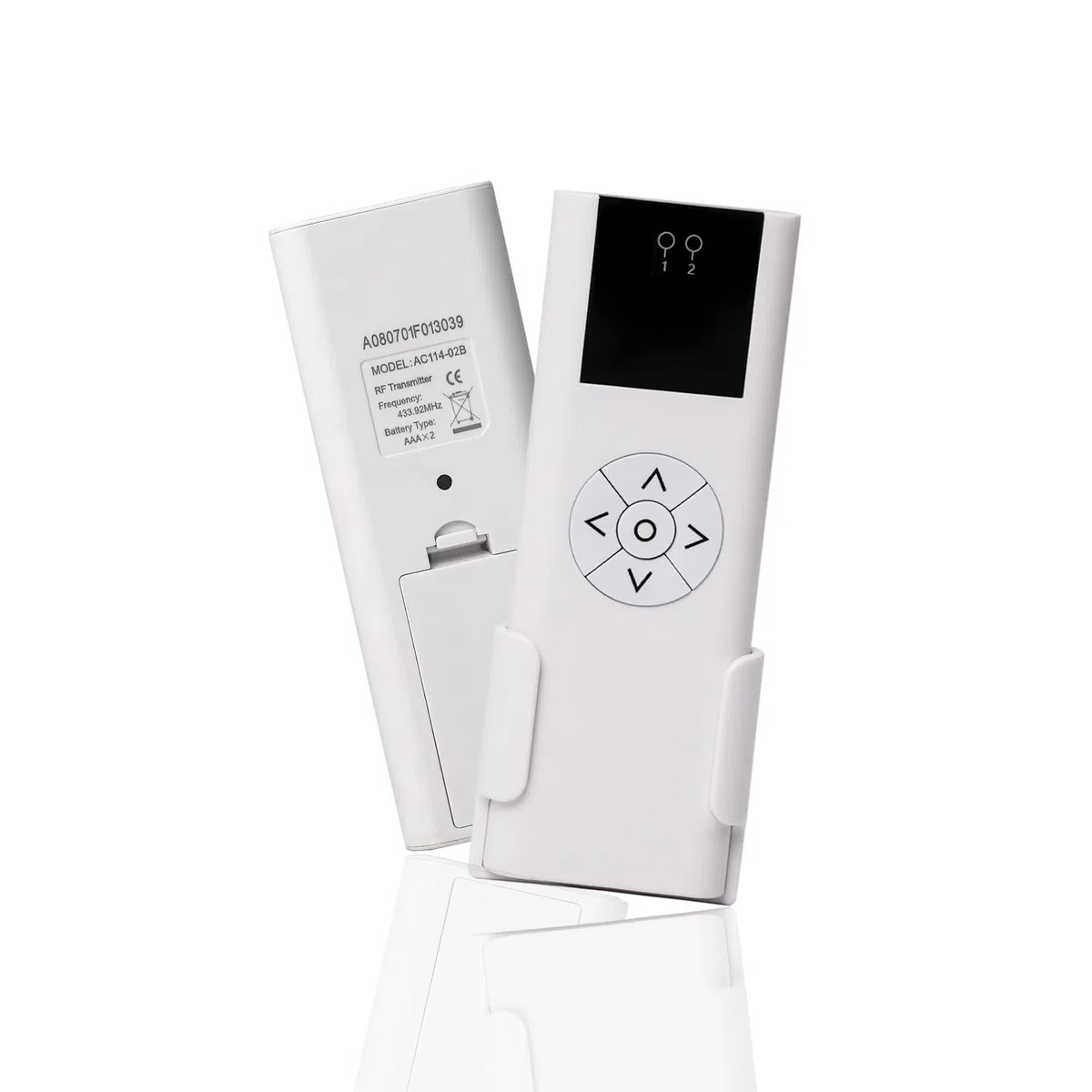 AC114-02 RF 433.92 Control inalámbrico, controlador de persianas de 2 canales para persianas enrollables y persianas motorizadas