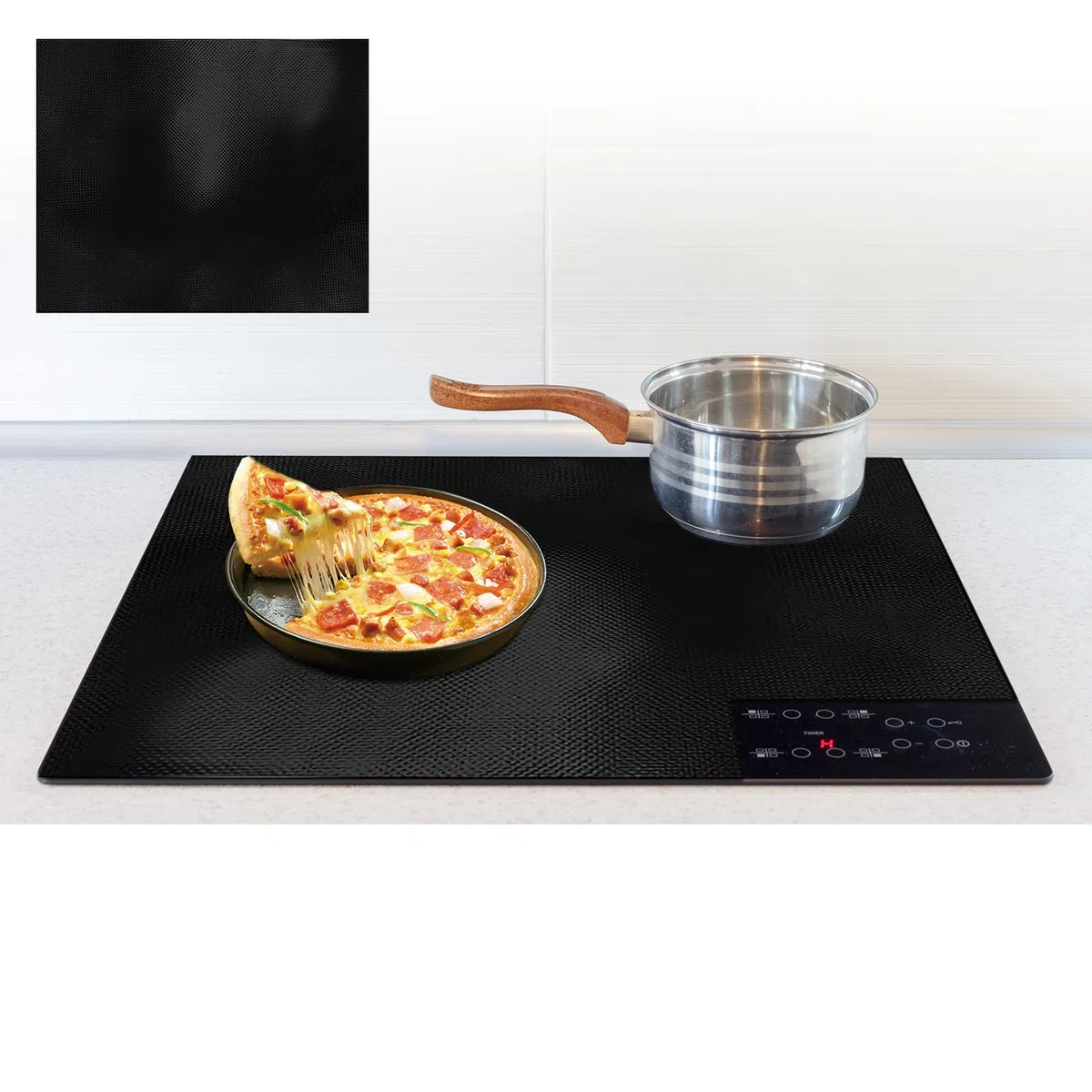 Esterilla Protectora de Inducción 61x53cm Placa Inducción Almohadillas Antideslizantes Protector Inducción Cocina Silicona (Magnética) para Estufa de Inducción