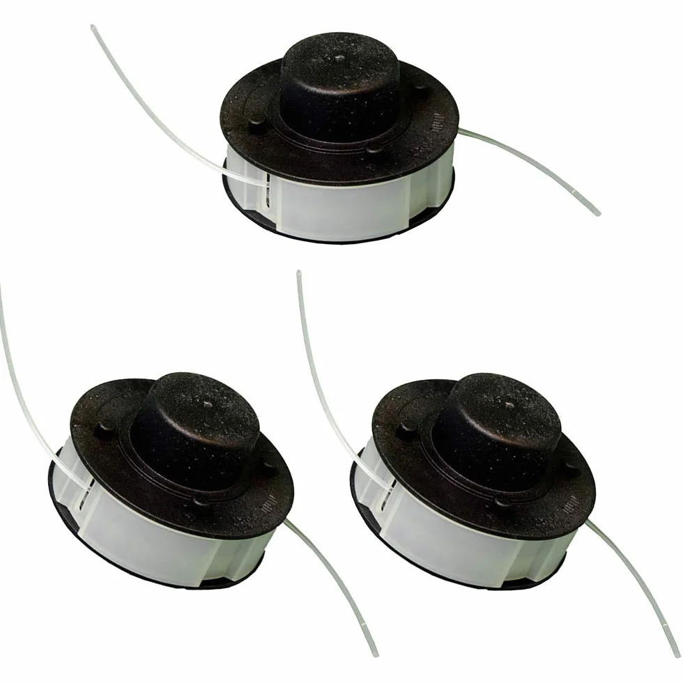 IKRA bobinas de repuesto de hilo nylon (DA) 3 unidades para cortabordes IGT 350 & 600, etc.
