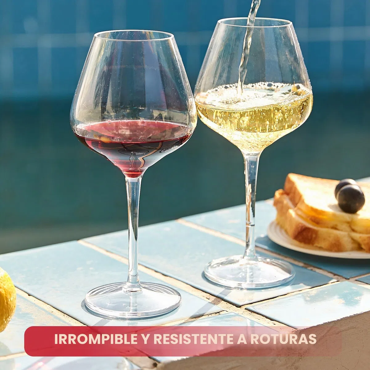 HAHASHOW Copas de Vino Tinto de Plástico Tritan Irrompibles Transparentes,530ml Juego de Vasos de Vino Inastillables Aptos Para Lavavajillas,Restaurantes y Fiestas, Juego de 4