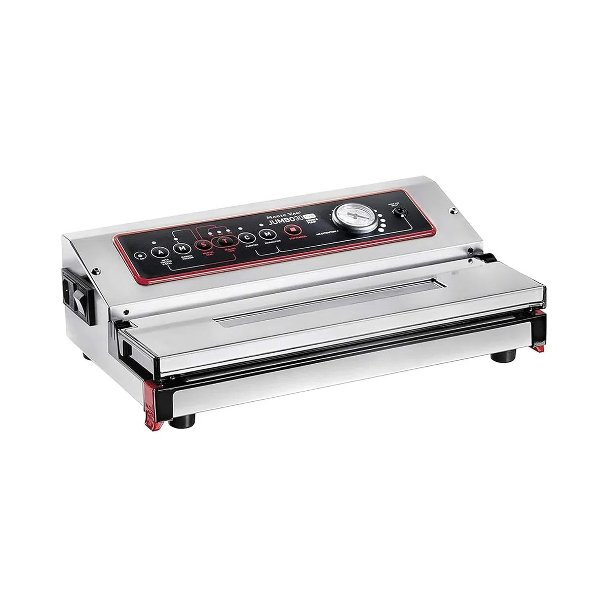 Magic Vac Jumbo 30 Evo, Máquina Envasadora al Vacío Profesional de Alimentos en Acero Inoxidable para Bolsas de Vacío y Contenedores