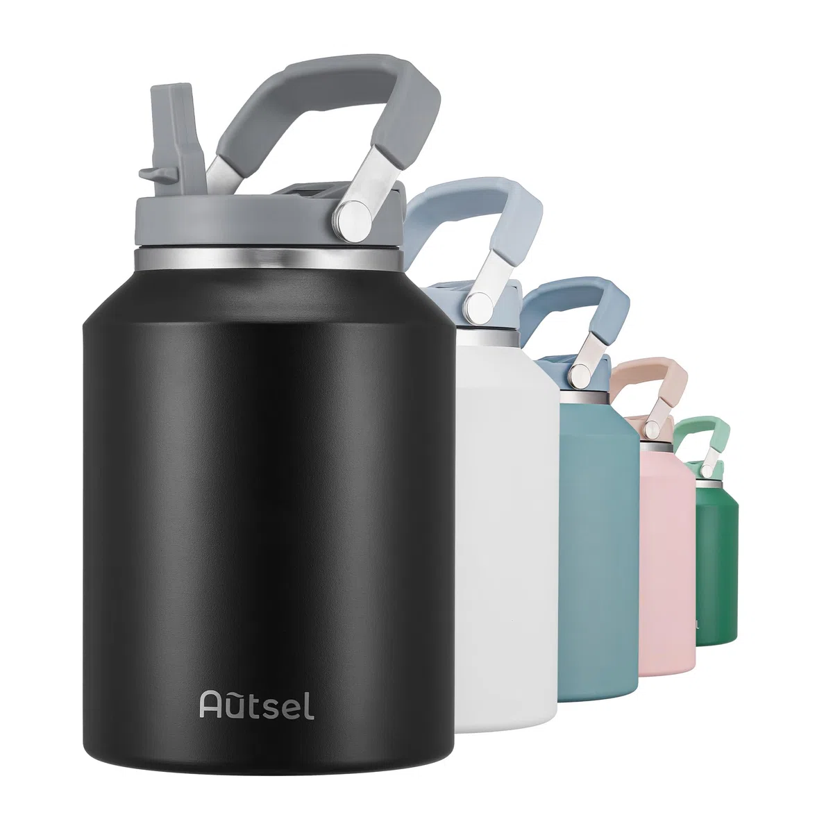 2 litro Botella Agua Acero Inoxidable Botella Termica Deportiva Termo sin BPA con Doble Aislamiento