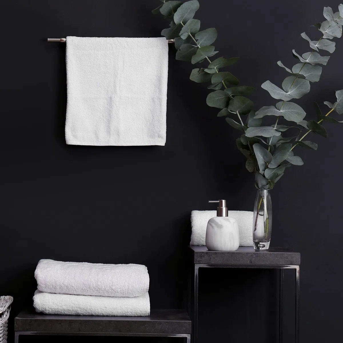 Juego de 60 paños suaves de 12 x 12 pulgadas, algodón blanco, paños absorbentes, trapos de limpieza, toallas multiusos lavables a máquina, toallas de gimnasio para baño, suministros de cocina
