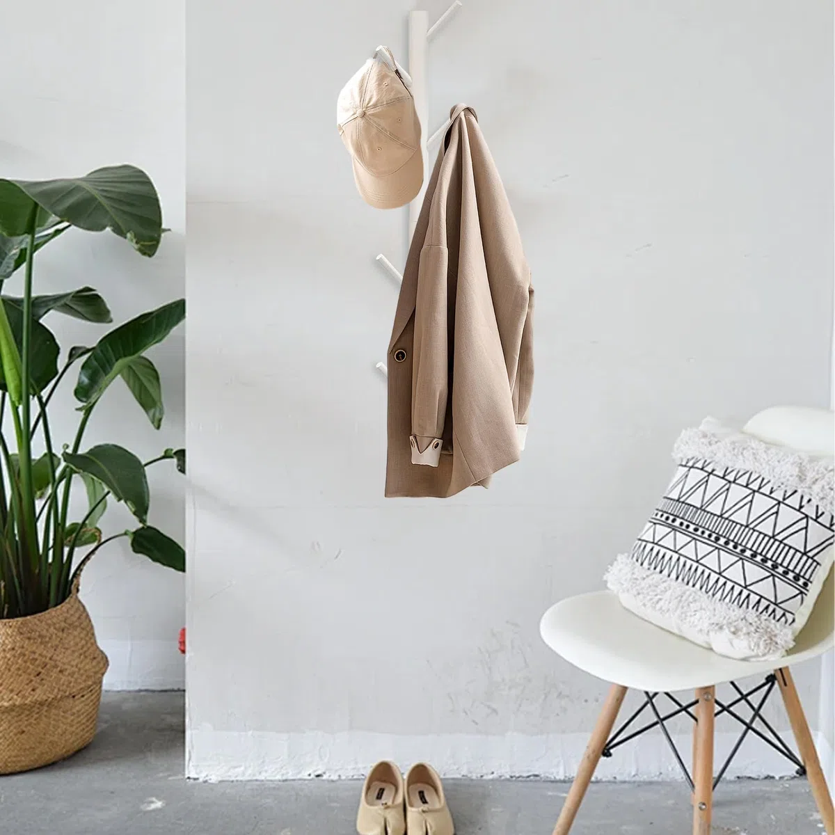 Perchero De Pared - Perchero Vertical | Ganchos Verticales Para Gorras, Gancho Utilitario Para Ahorrar Espacio, Colgador De Toallas, 1 Pieza, Organizador De Ropa Decorativo, Solución Para Colgar Chaqu