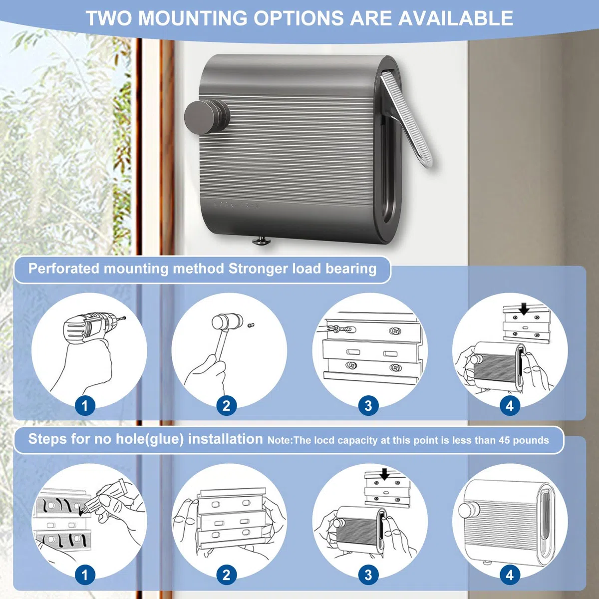 Tendedero Retractil Ajustable, 4.2 m Inoxidable Tendedero Retractable, Tendedero de Pared Que no se Descuelga, Tendedero de Pared Portátil, Cuerda Retráctil Pared Montado para Balcón, Baño, Dormitorio