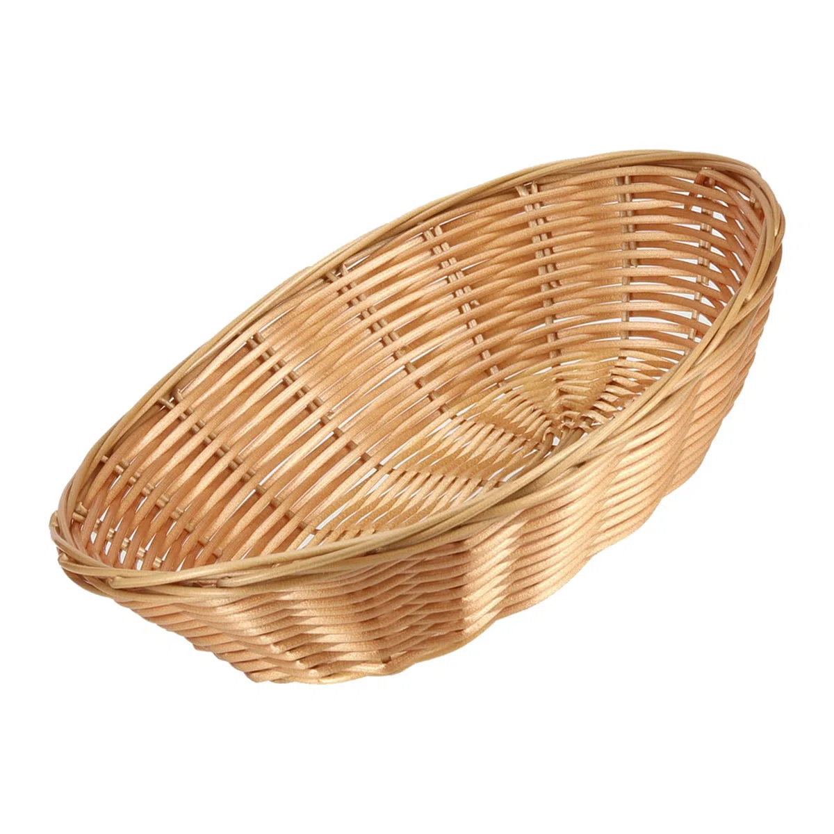FUNSUEI Juego de 18 cestas de pan ovaladas de plástico, 23 x 15 x 6,5 cm, cesta de almacenamiento ovalada