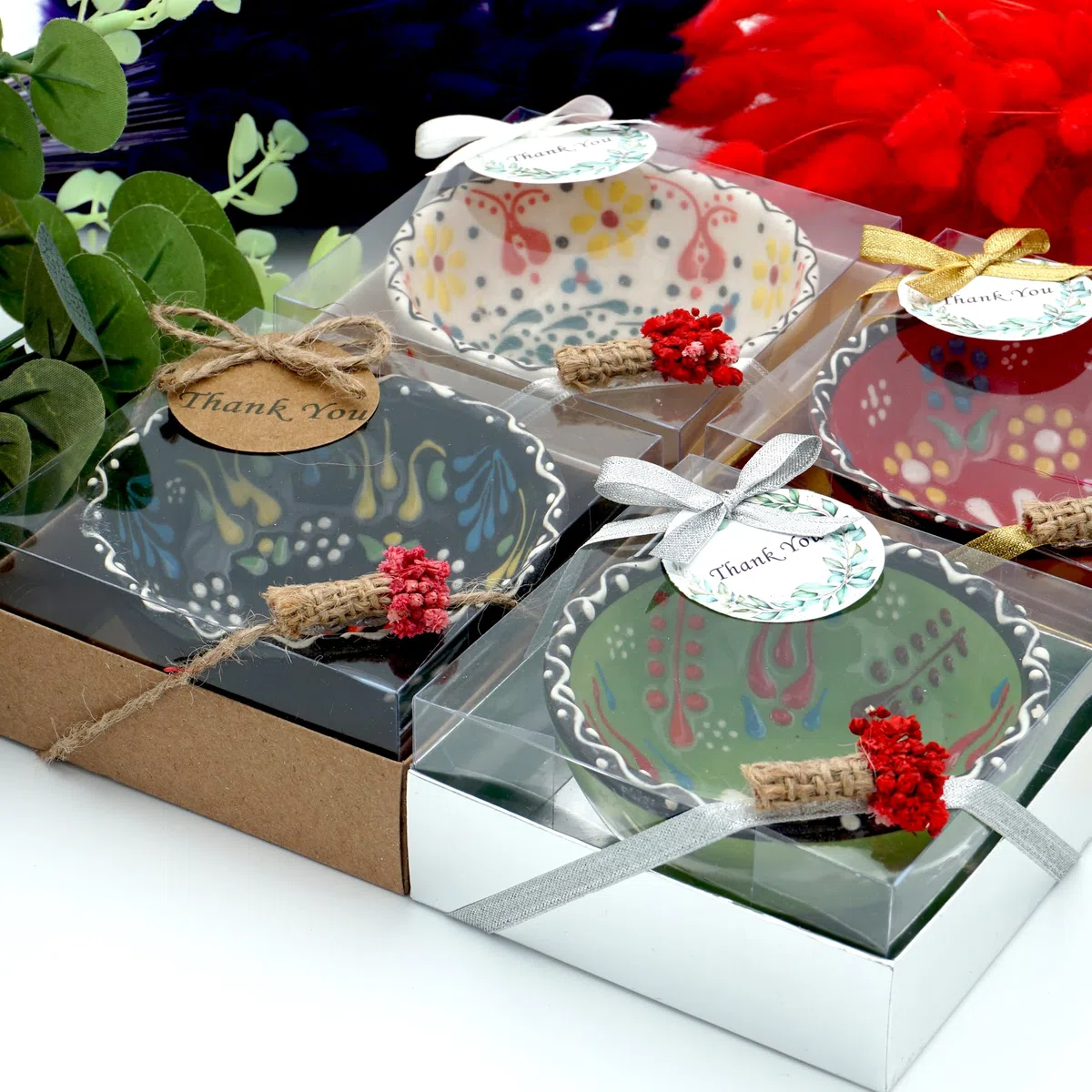 Recuerdos de Boda para Invitados – Cuencos de Cerámica Hechos a Mano | Detalles Elegantes para Bodas, Bautizos y Comuniones, (juego de 30)