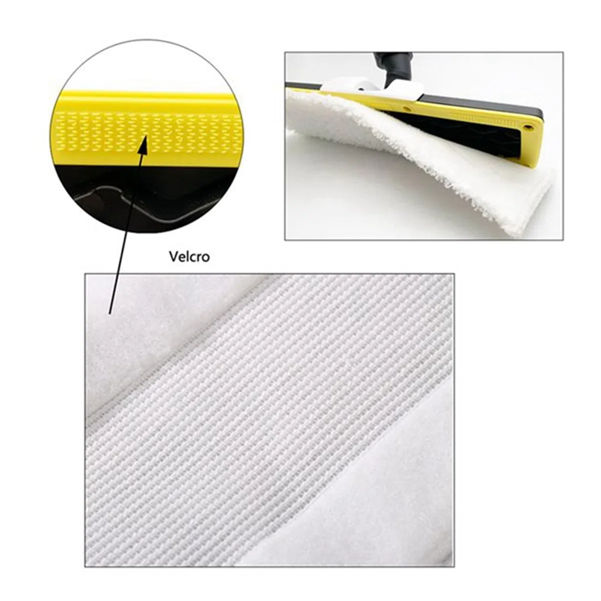 Paño de mopa a Vapor 9X, Compatible con Karcher Easyfix SC2 SC3 SC4 SC5, Limpiador a Vapor, Almohadillas for Ropa de Suelo de Microfibra, cepillos de Cobre