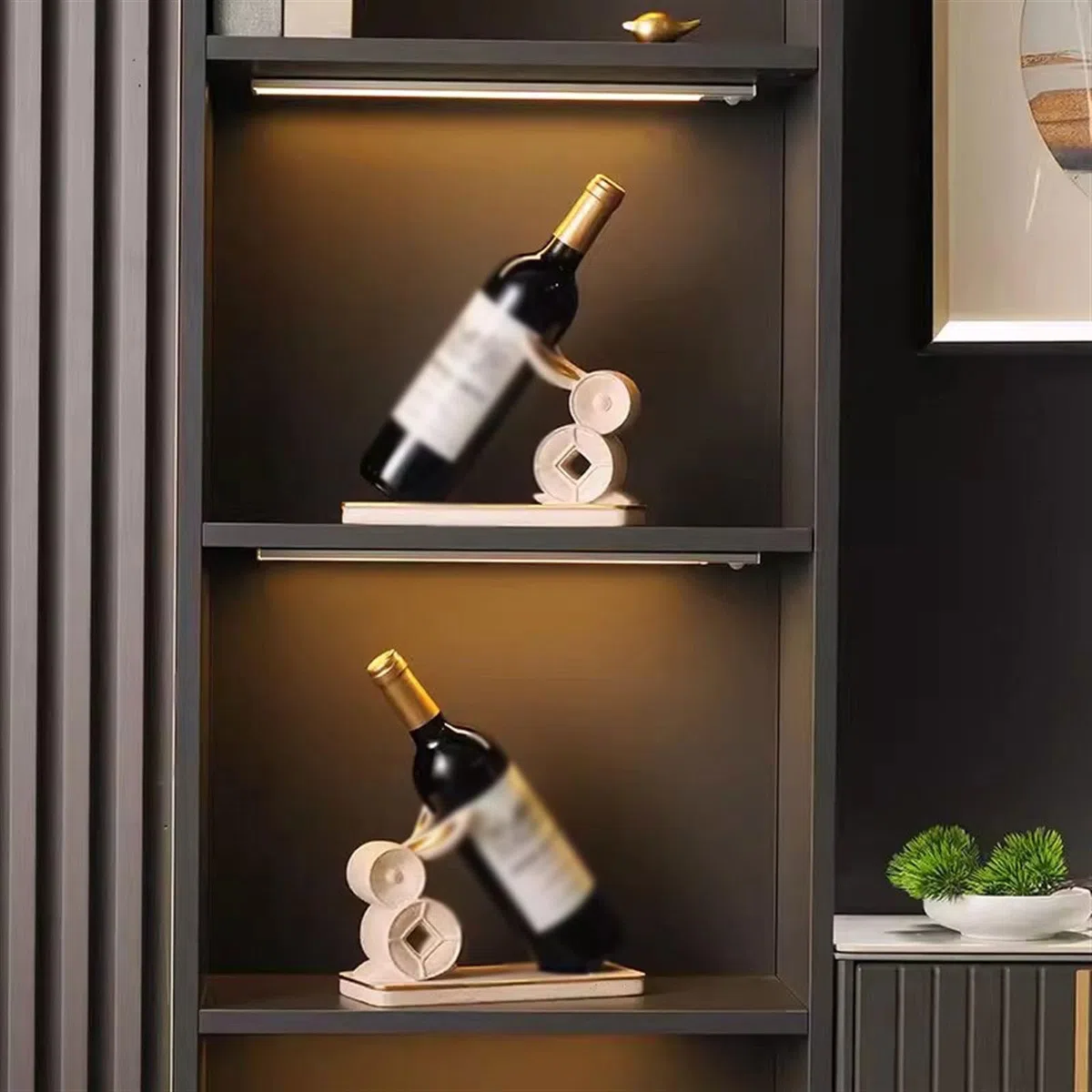Soporte para vino Conejo Botellero Enfriador de vino Objetos decorativos Portabotellas Organizador