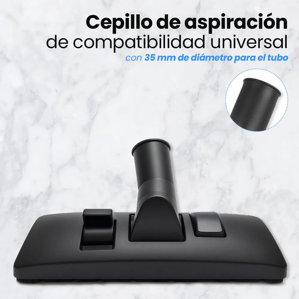 ANAKEL HOME Pack de Tubo Telescópico Aspiradora Ø35 mm Universal con Boquilla | Repuesto de Acero Inoxidable Ajustable 565–940 mm | Accesorios Compatibles Bosch, Rowenta, Philips, AEG, Siemens...