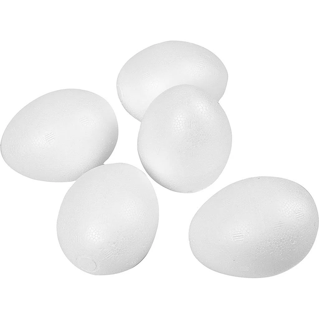 Creativ 543241 - Espuma de poliestireno (8 cm, 50 Unidades), Color Blanco