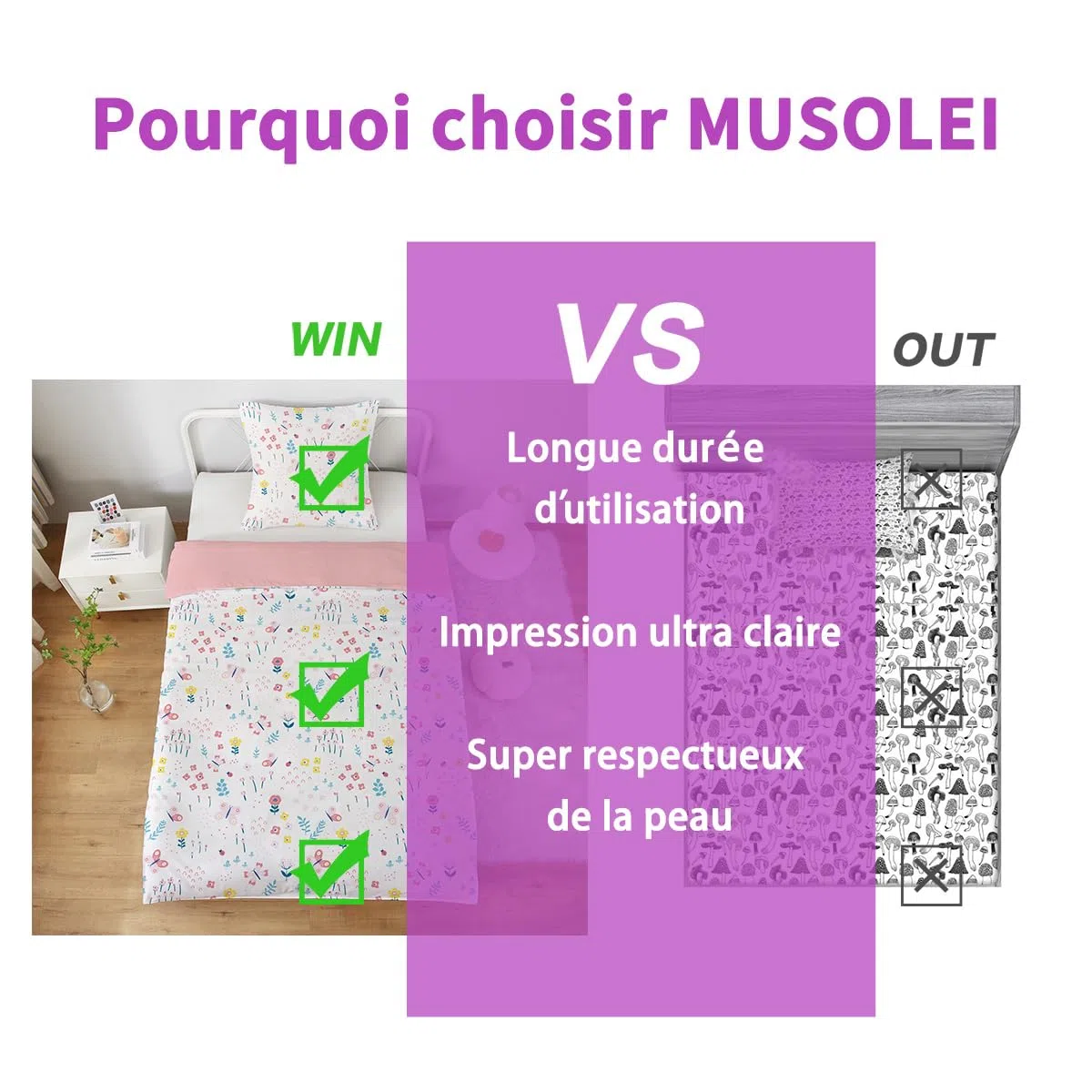 MUSOLEI - Funda nórdica de 140 x 200 cm, para niño, niña, 90 x 190 cm, 1 persona, flores, rosa, 3D, estampado con funda de almohada, 65 x 65
