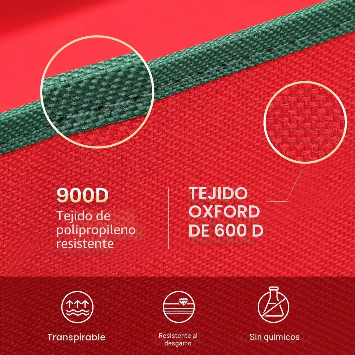 MaidMAX Caja de Almacenamiento de Bolas de Navidad, Bolsa de Almacenamiento para Decoraciones de árbol de Navidad, 4 Niveles Extraíbles con Asas, 64 Bolsas de Caja de Bolas, 32x32,5x33cm