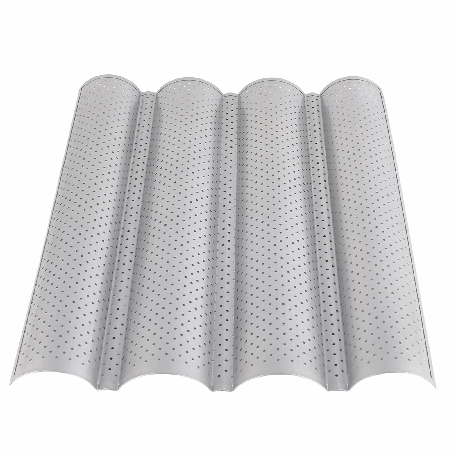 HEEPDD Moldes para hornear acero inoxidable antiadherente, múltiples ranuras y ondas, bandeja para pan francés y repostería, resistente y fácil limpieza, for uso profesional y doméstico