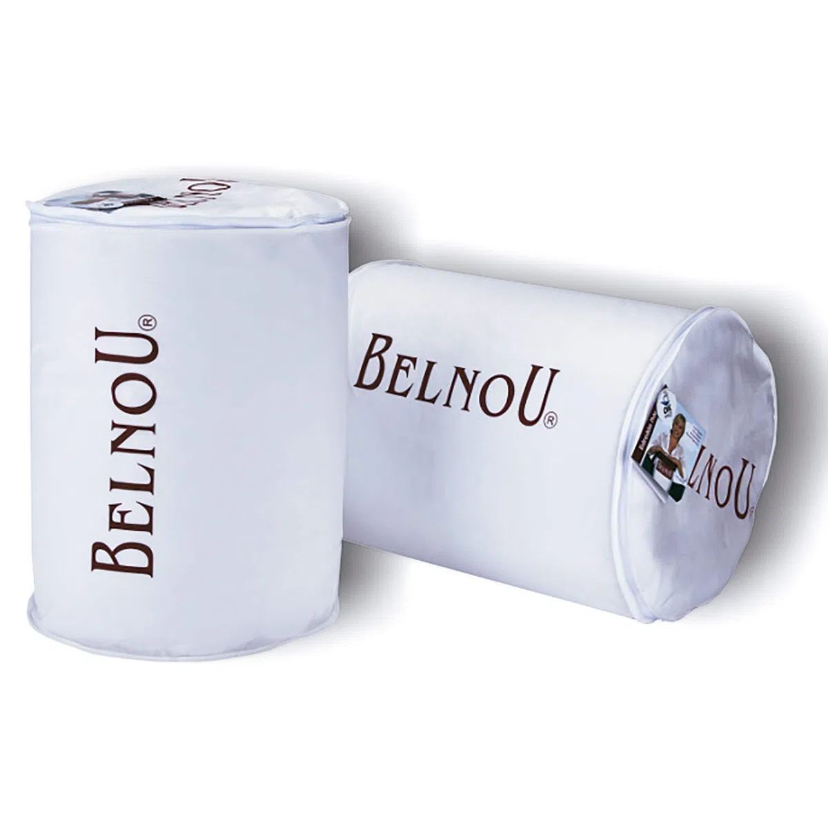 Belnou Edredon Relleno Nordico Tacto Pluma. Blanco Liso. Microfibra y Fibra Hueca. Grueso Blando Comodo Ligero. Diseño y Calidad. Seda 400 gr. 240x220 cm Cama 150/160 cm