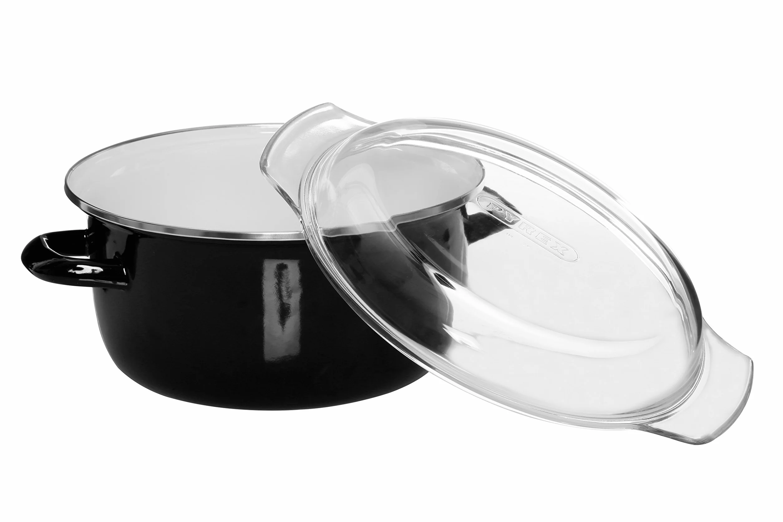 Premier Housewares 102102 - Freidora con Cesta y Tapa Pyrex, 16 x 33 x 27 cm, 5 l, Color Negro