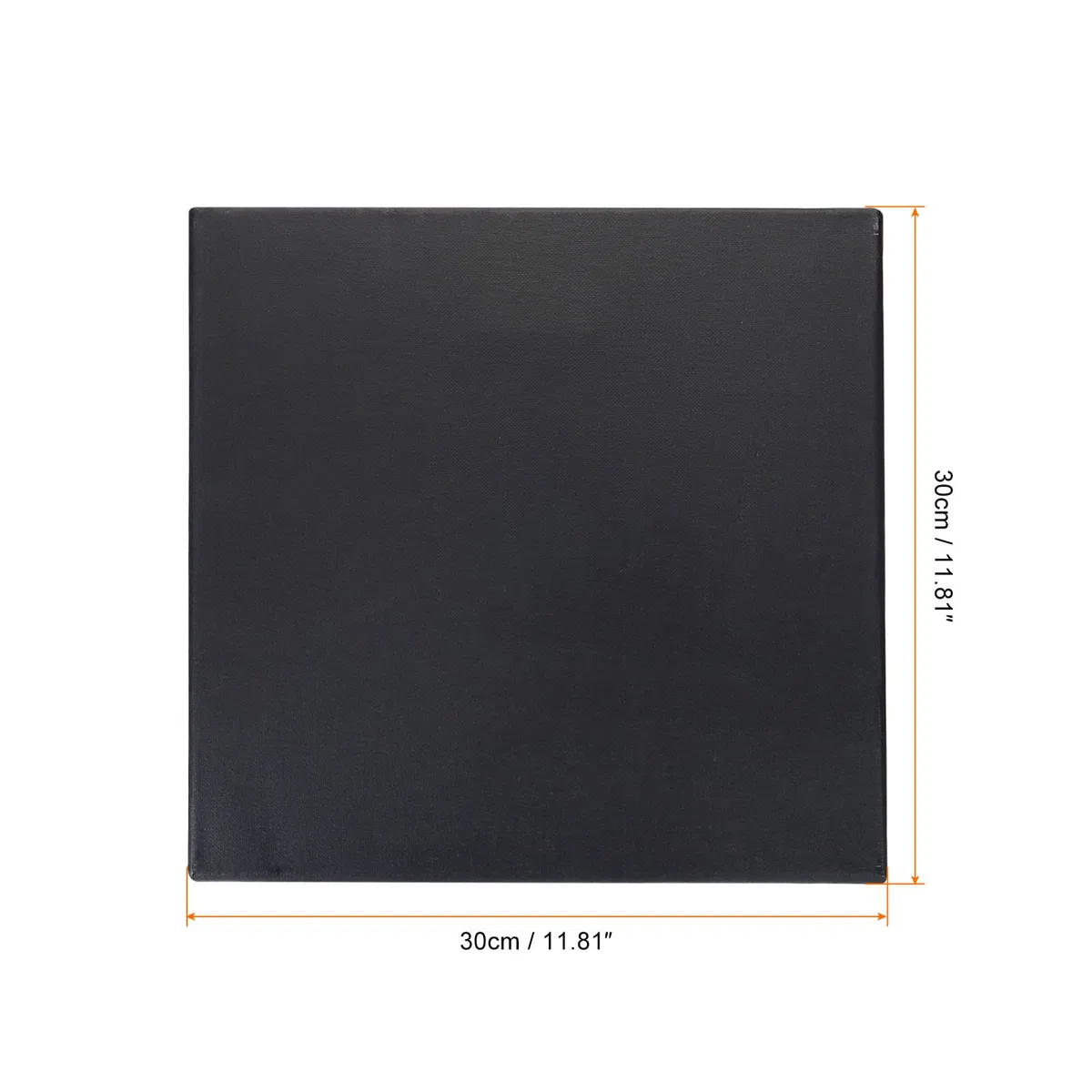 PATIKIL Pintura Lienzos para Pintar, 4 Paquete 12x12 Pulgadas Cuadrado Madera Marco Estirado En Blanco Arte Tablero Paneles para Acrílico, Óleo, Al Temple Pintura, Negro