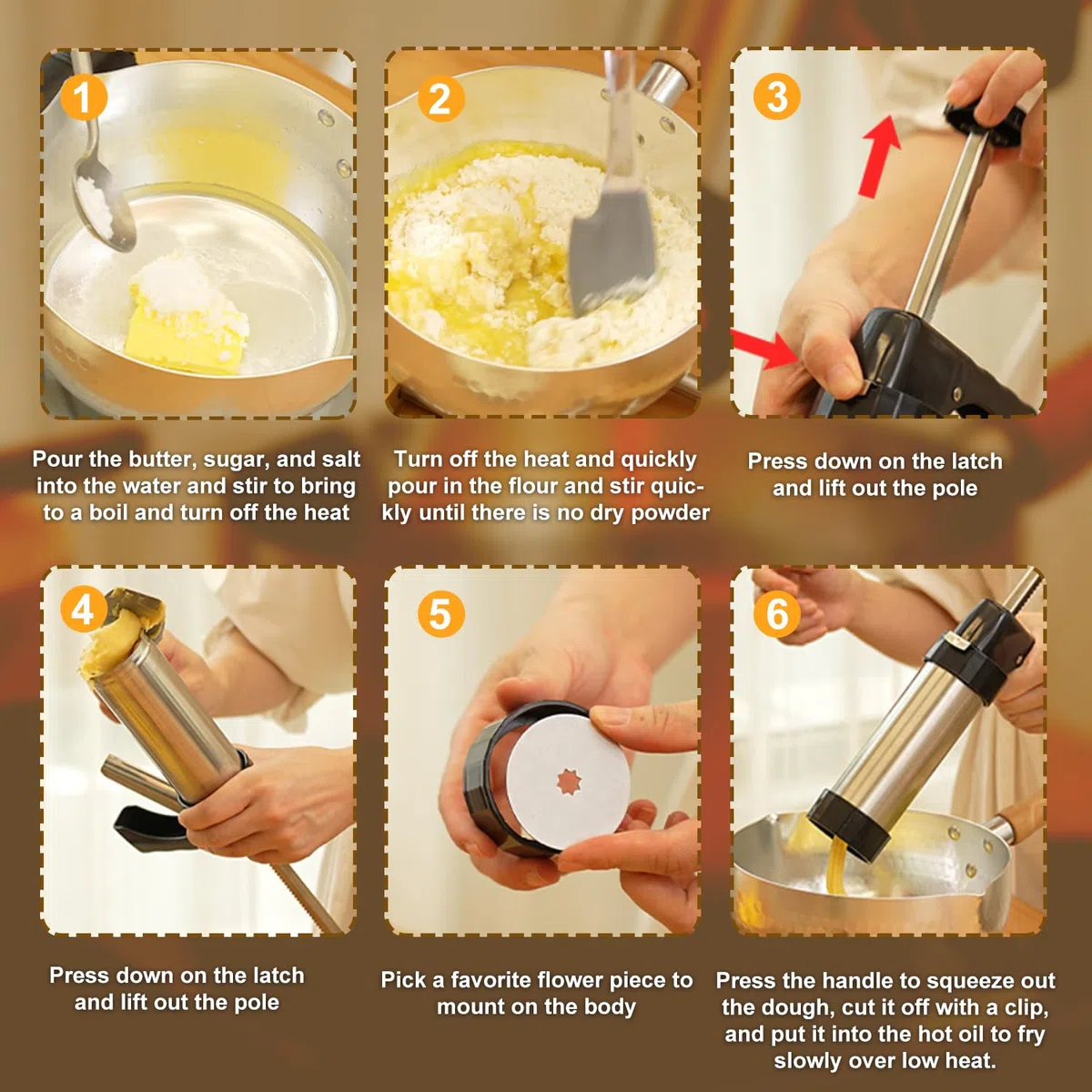 Biscuit Maker,Prensa para Galletas de Acero Inoxidable, Máquina de Prensado de Galletas, Prensa de Galletas, Máquina Galletas Molde para Repostería， con 16 Moldes De Disco y 8 Boquillas Prensa