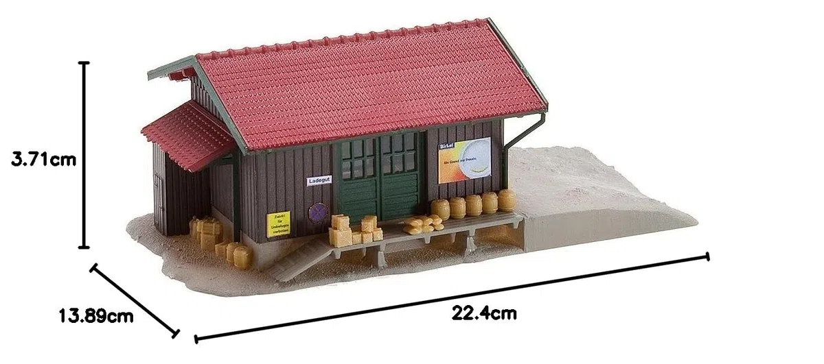 Faller - Edificio para modelismo ferroviario Escala 1:148 (4.4x11.5x5.2 cm)