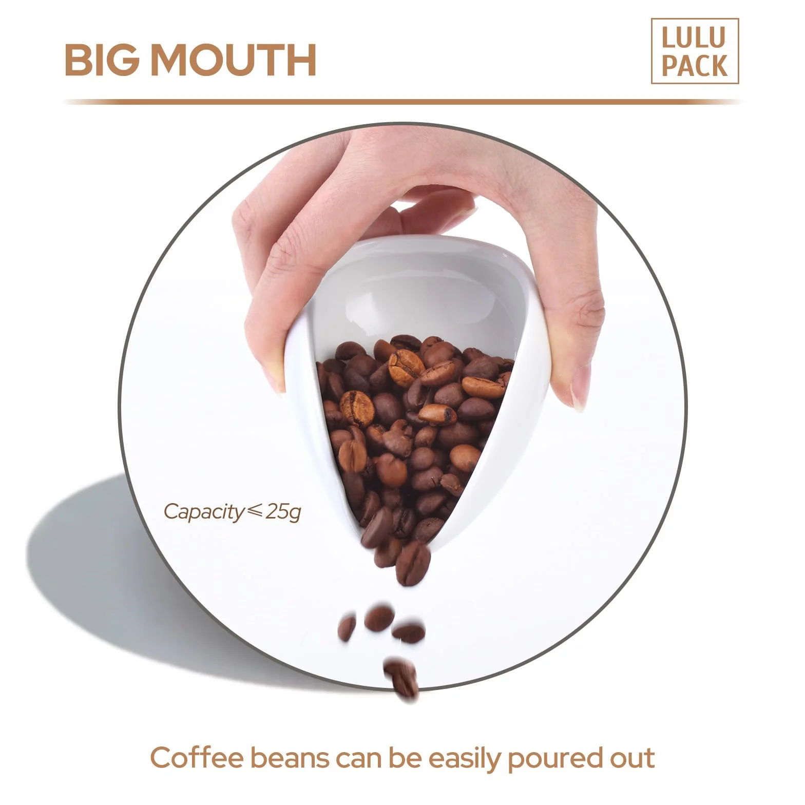 Set de Dosificador de Café con Pulverizador de Agua 20 ml, Vaso Cerámico para Granos de Café, Spray Fino para Reducir Estática, Accesorios Barista para Espresso, Pour Over, Viaje y Camping