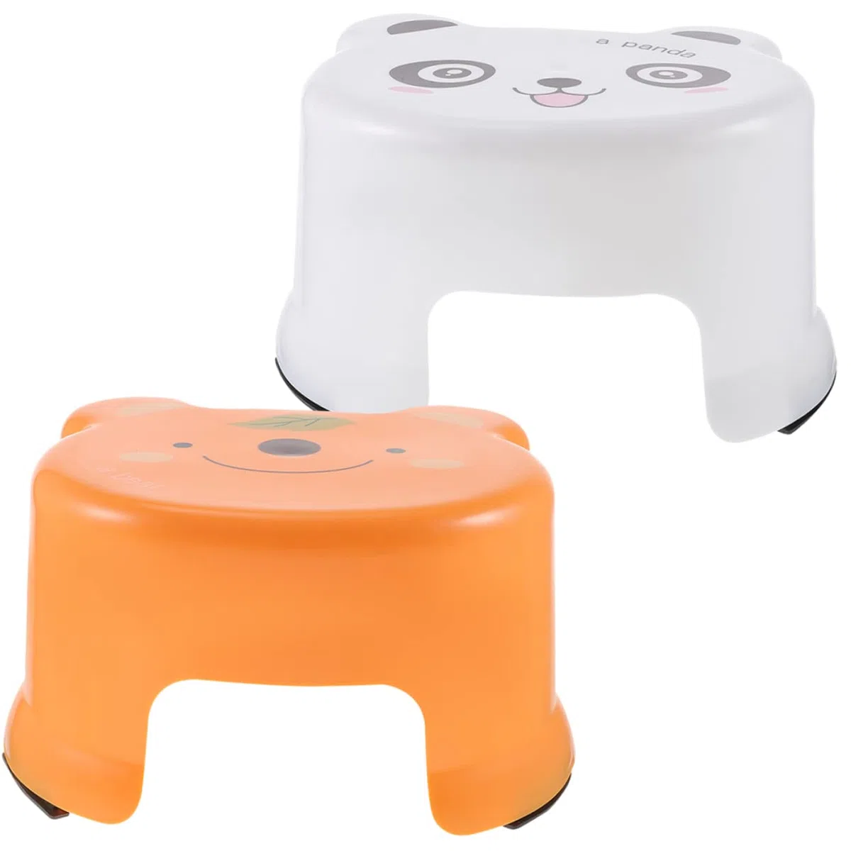 DECHOUS 2 Piezas Taburete De Plástico De Dibujos Animados Orinal Taburete De Caca De Plástico Subir Reposapies Pedicura Niño Cuidado El Plastico Pequeño