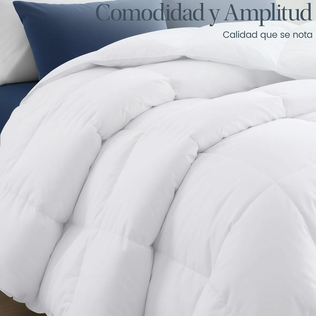 Utopia Bedding Edredón nórdico 220x240 cm, Edredón para Todas Las Estaciones para Cama 135/150 con 280 gr/m² Filamento de Poliéster en 100% Microfibra (Blanco)