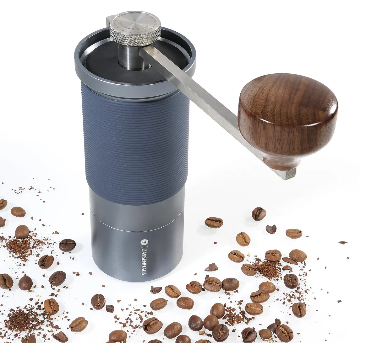 ZASSENHAUS Master - Molinillo de café manual (acero inoxidable, con mecanismo de molienda ajustable)