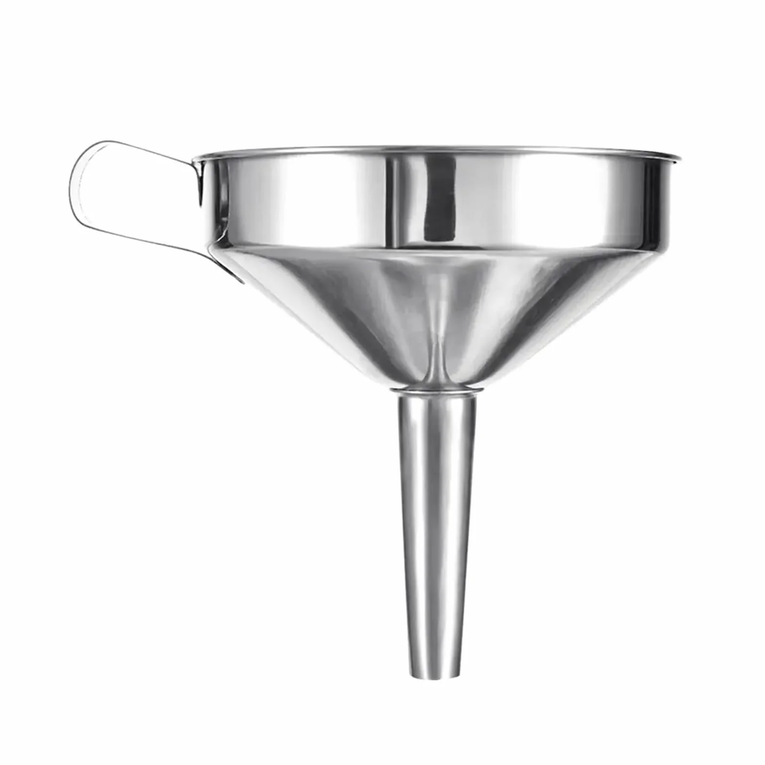 Embudo de Acero Inoxidable, Embudo de Cocina de Acero Inoxidable de 10 a 24 cm con Filtro Desmontable(20 CM)