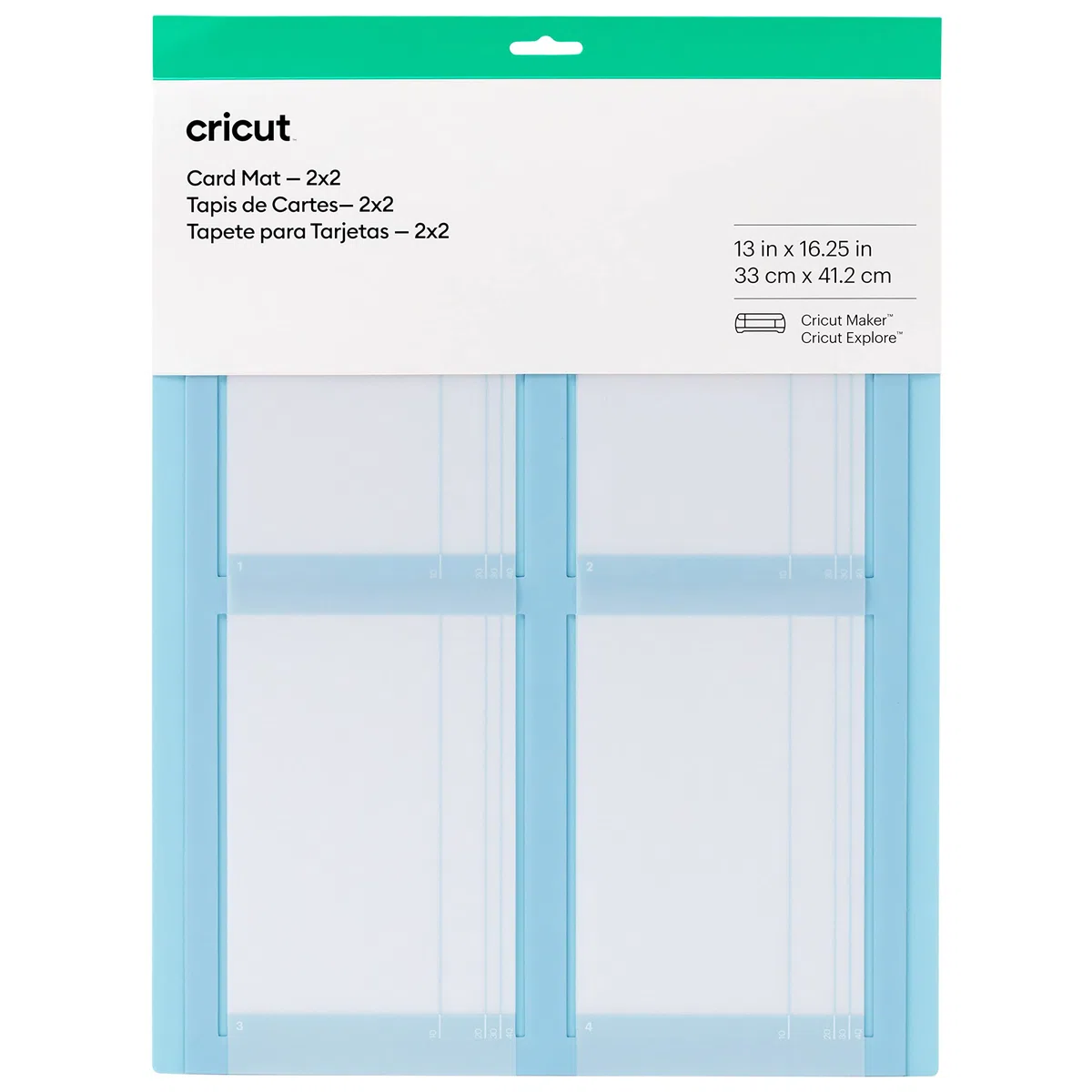Cricut Tapete de corte para tarjetas 2x2 (pack de 2) - Cricut