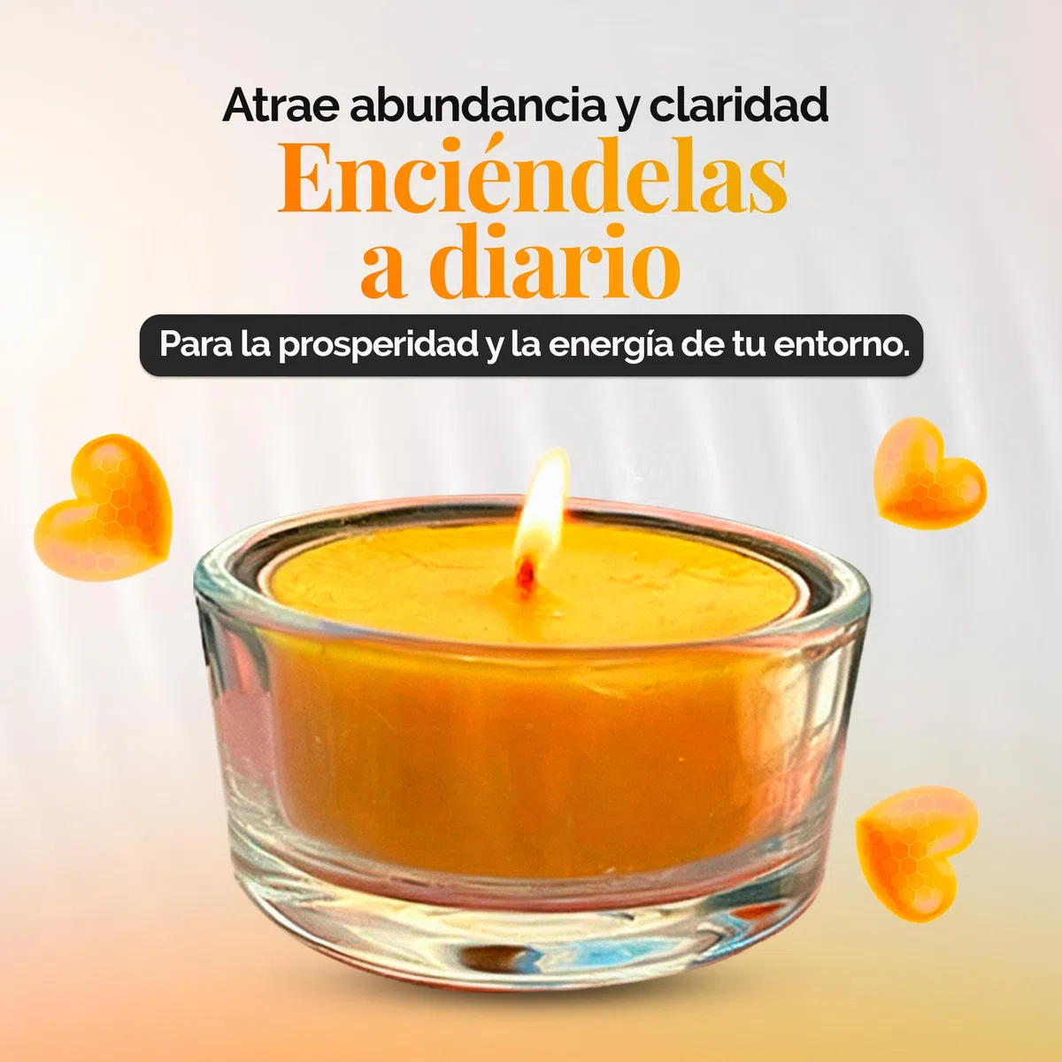 Velas de Miel, 100% Ecológicas. 96 horas de Luz Natural para Purificar Espacios, Hacer Ritual y Decorar. 24 Velas de Te + dos soportes de regalo, Con Aroma. (Velas decorativas 1.7x3.8cm)