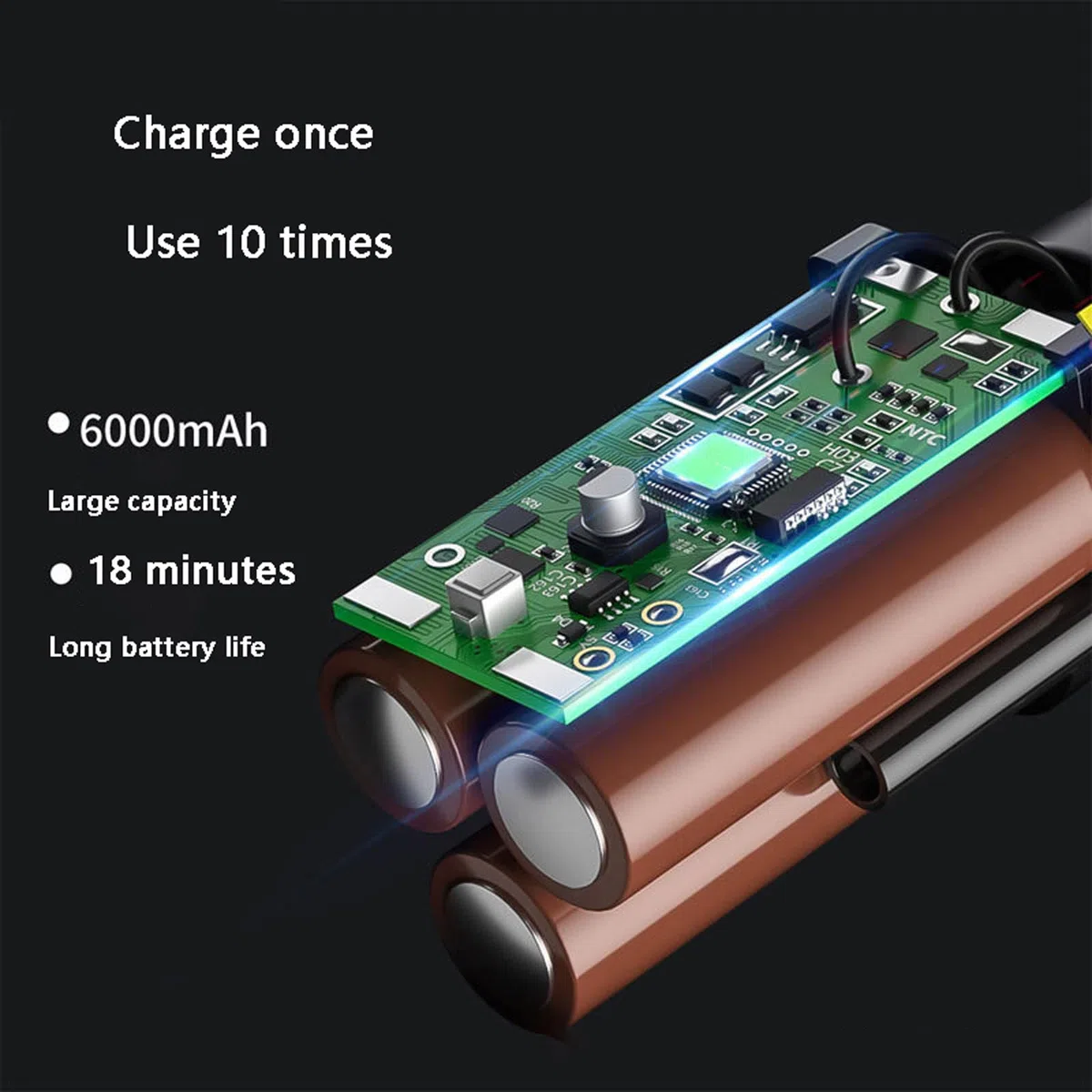 aspiradora para Coche, Aspiradora de Coche Recargable por USB, Potente succión
