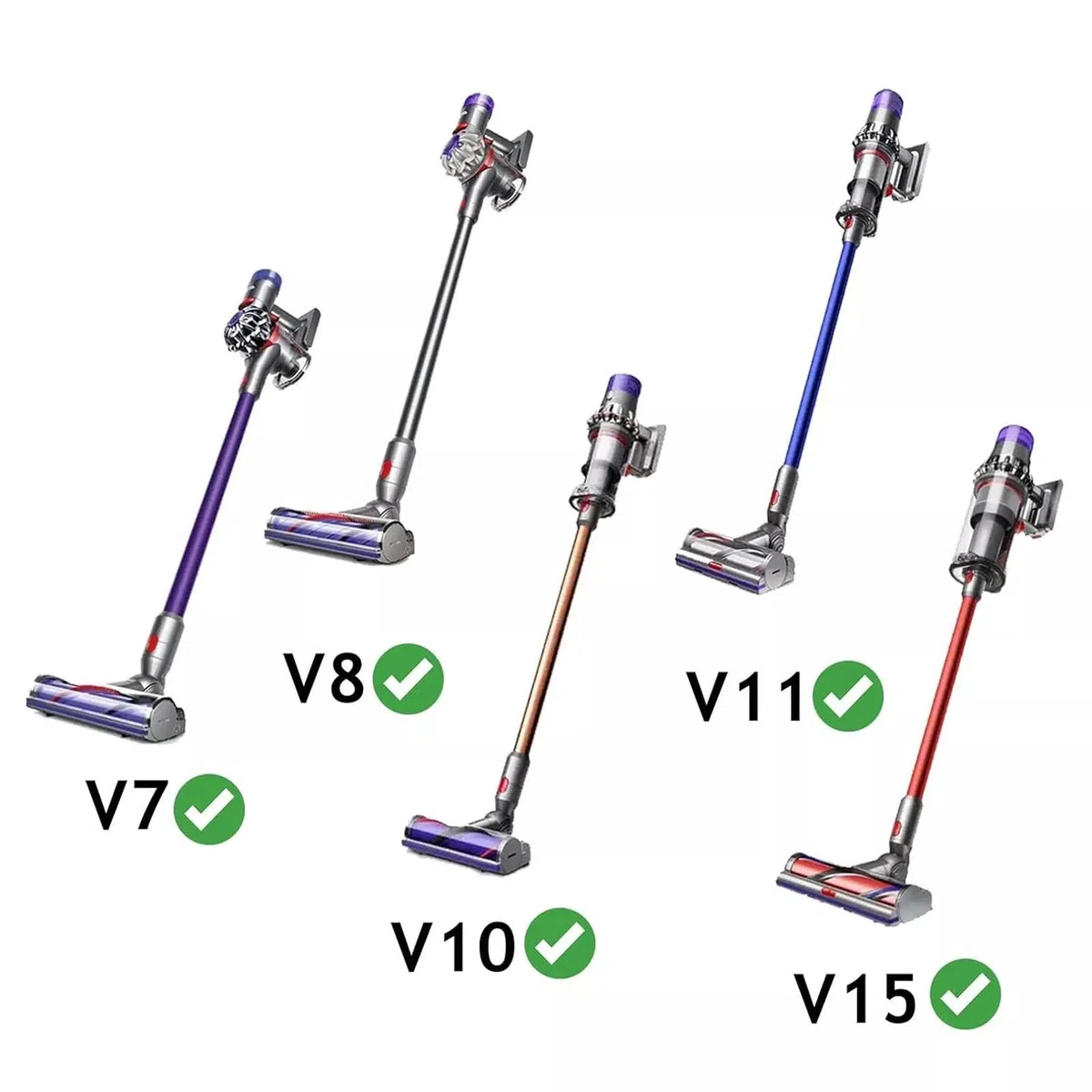SPARES2GO Varilla de Extensión Tubo Recambios Repuesto Compatible Aspiradora Dyson V11 SV14 (azul)