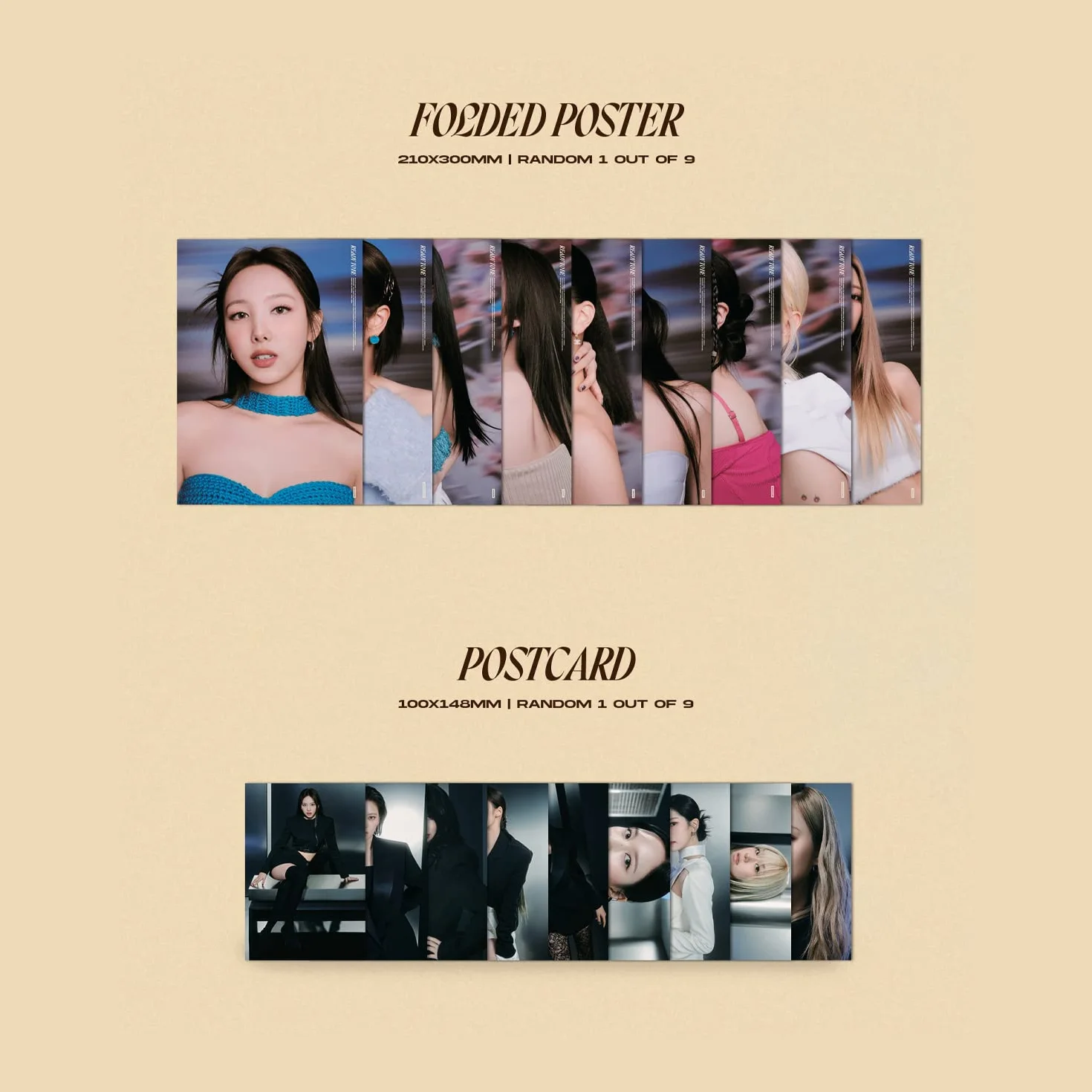 TWICE - 12th Mini Album [READY TO BE] (BE Ver.) Photobook + CD-R + Folded Poster + Postcard + Message Photocard + Photocard + 1 PVC Card