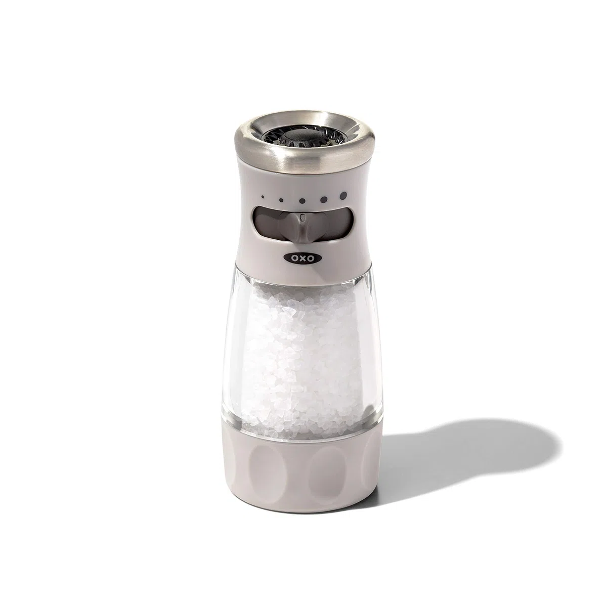 OXO 11312400 Good Grips - Molinillo de sal contorneado, cerámica, gris