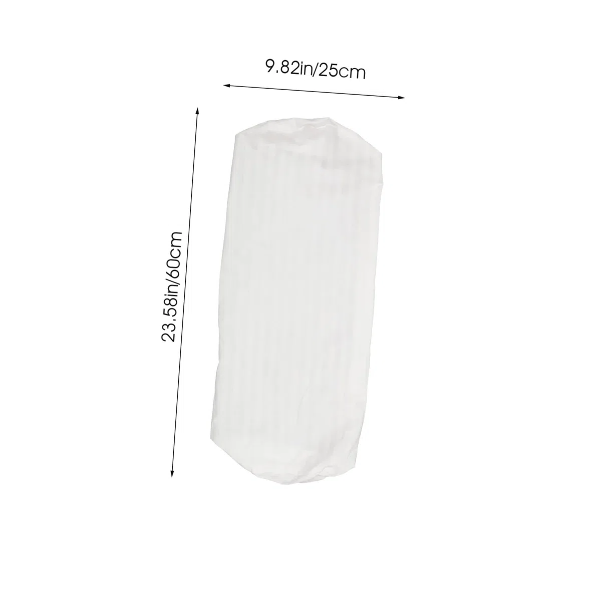 Yardenfun Funda De Almohada Cilíndrica 18x60 Cm para Cuello y Cabeza, Tejido Práctico, Reutilizable, Protectora para Oficina y Hogar, Funda Larga Redonda para Reposacabezas