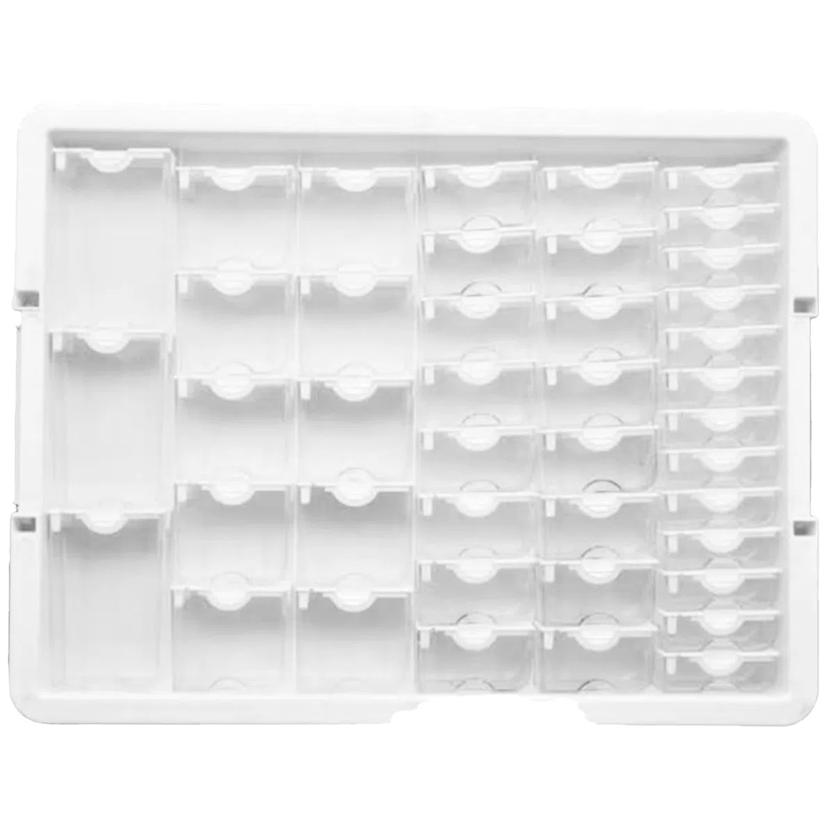 Contenedor de Almacenamiento de Diamante de 42 CuadríCulas, Caja Organizadora de PláStico, Herramienta de Pintura de Diamante Transparente