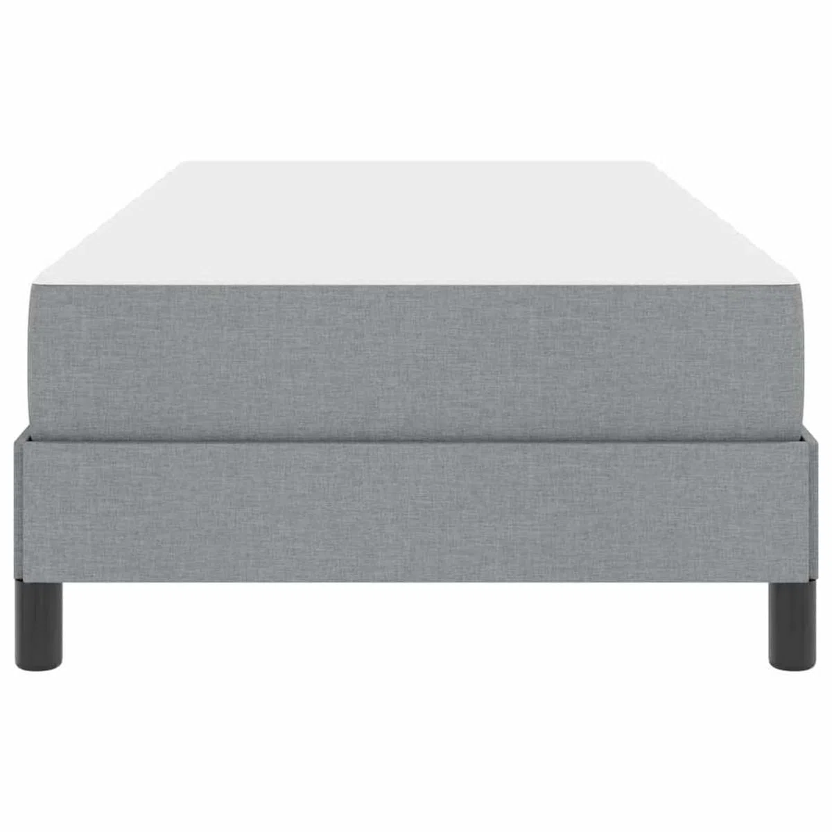 Cama con somier de diseño minimalista para dormitorios modernos - Estructura de madera y tela transpirable - 193 x 90 x 45 cm - Para descanso individual y de pareja