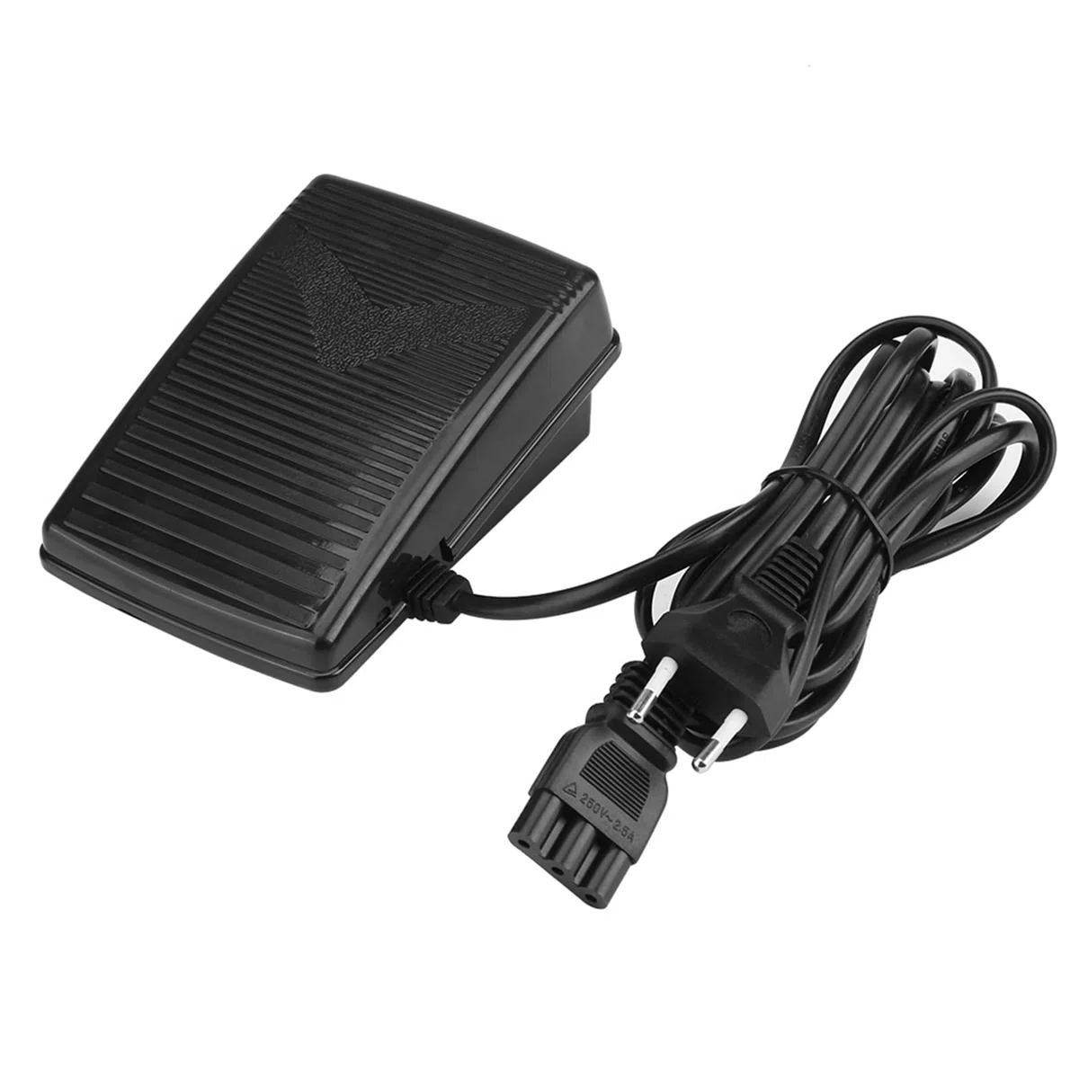 Pedal de Control de Pie para Máquina de Coser Casera con Cable de Alimentación Pedal de Control de Pie Universal con Luz y Bloque de Motor (Enchufe de la UE)
