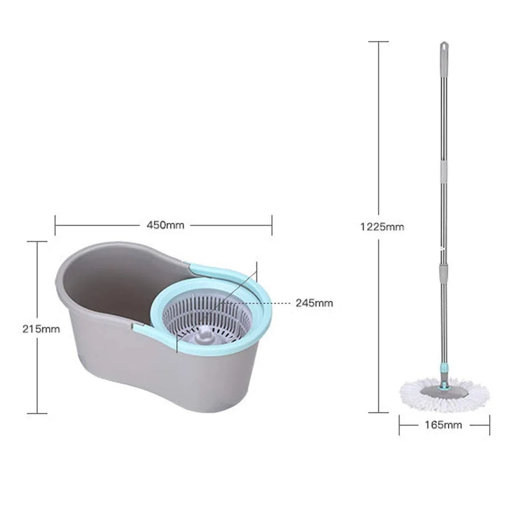 Cabezal Giratorio 360, Cabezal Giratorio de Microfibra para fregona de Suelo para ama de Llaves, fregona para Limpieza de Suelos del hogar Vision