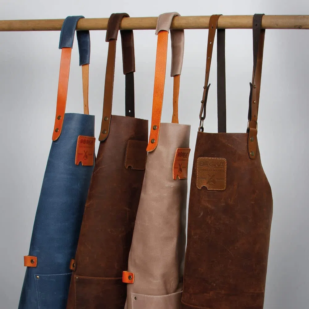 BOSKA Piel Delantal Mister Smith con Bolsillo, Jersey, Azul, 20 x 20 x 10 cm