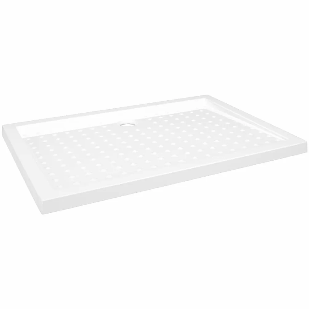 Genérico Plato de Ducha con Puntos ABS Blanco 70x100x4 cm,Bricolaje,Fontanería,Piezas y Herramientas para componentes de fontanería,Artículos de Ducha,Platos de ducha-148899