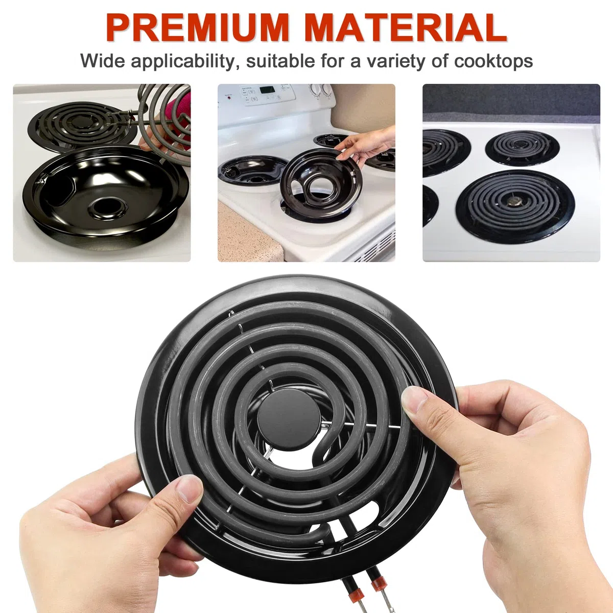5304430149 5304430150 - Juego de quemador de porcelana y quemador eléctrico MP22YA, compatible con estufa eléctrica Frigi-daire Ken-more AMI PARTS