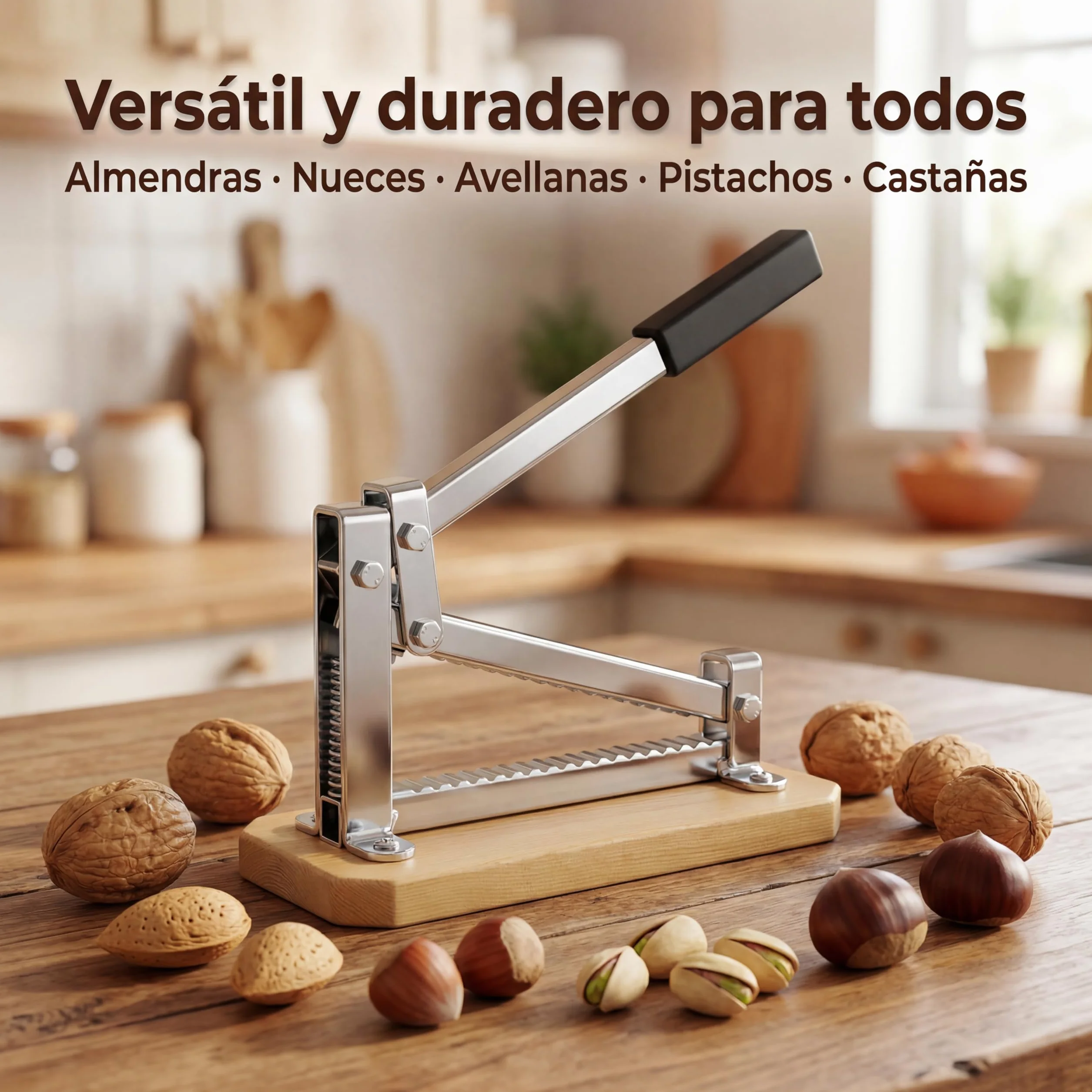 pelamatic Cascanueces, partidor, rompe almendras, Hierro