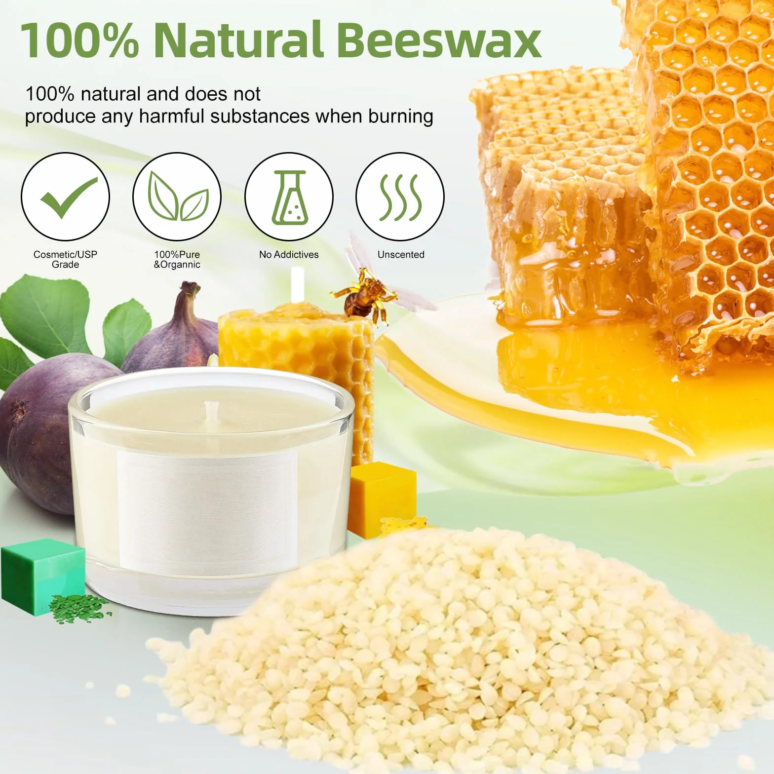 SAMISO Kit de Fabricación de Velas Perfumadas,Kit de Fabricación para Velas,1 Olla para Derretir Cera para Velas,Kit Completo de Fabricación de Velas para Adultos y Principiantes