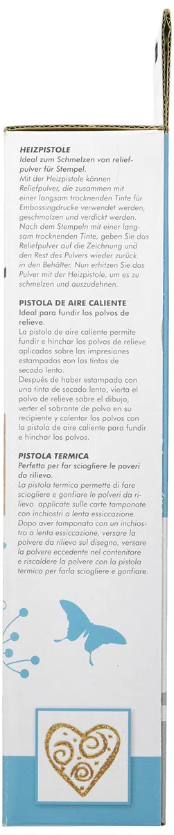Artemio PEHG5 Heat Gun - Embosador eléctrico (plástico, 9 x 6 x 26,5 cm), Color Rojo
