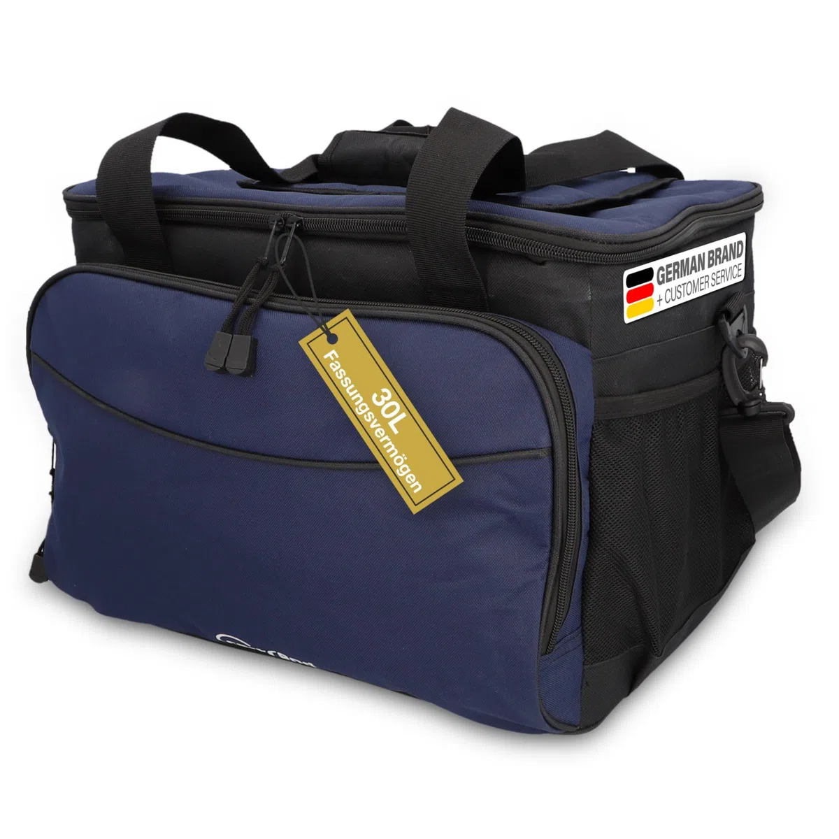 Cartrend Kühltasche, mit 12V KFZ-Anschlusskabel 1,50 m Lang, Verstellbarer Schultergurt, Pflegeleichte Innenbeschichtung, Verschiedene Größen