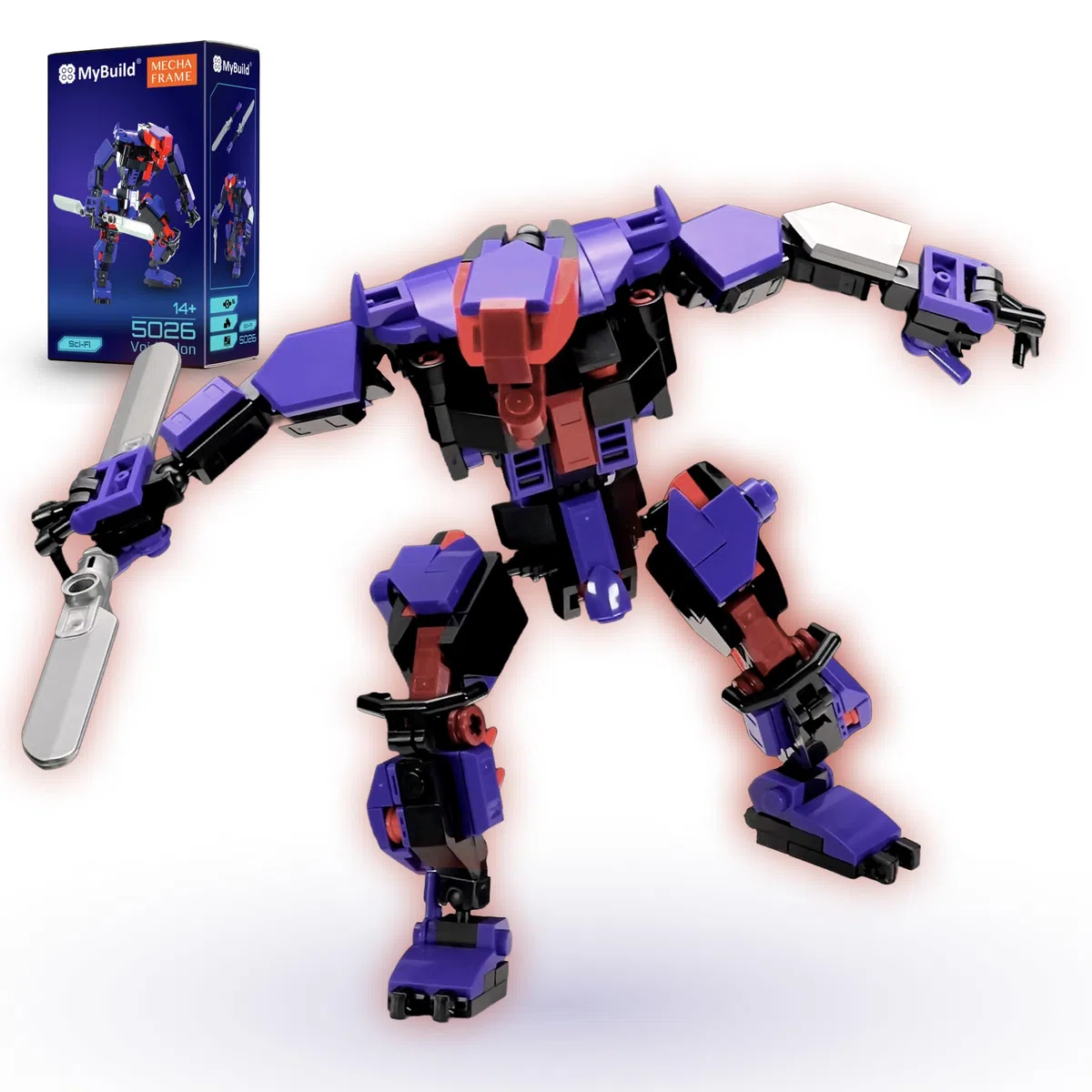 MyBuild Sci-Fi Void Talon 5026 - Unidad de villano Mech con cuchillas dobles | Modelo de robot articulado | A partir de 14 años